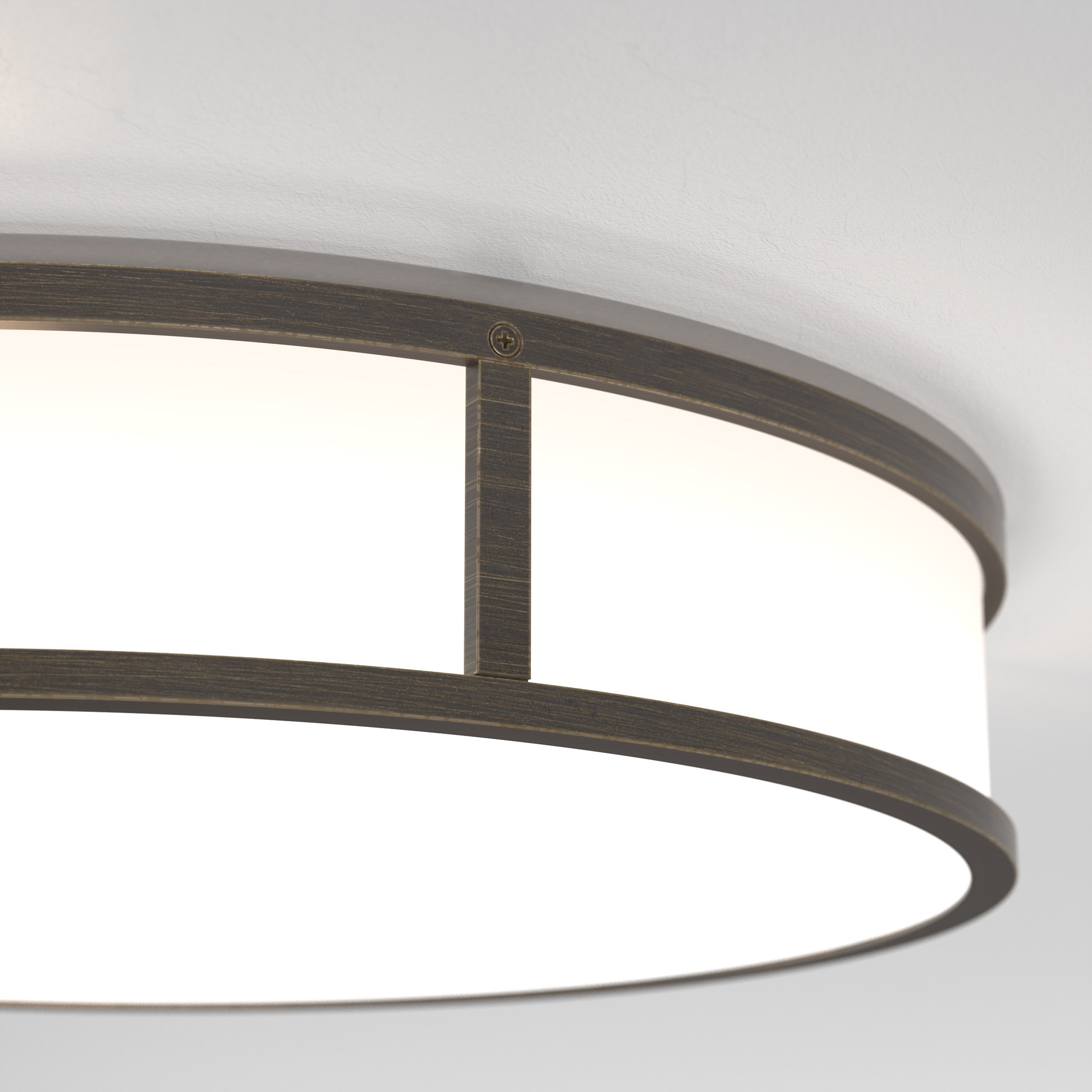 Calex Rosetta Da Soffitto A 3 Fori – Diametro 100mm, Colore Bronzo Opaco, Per Lampade E Sospensioni