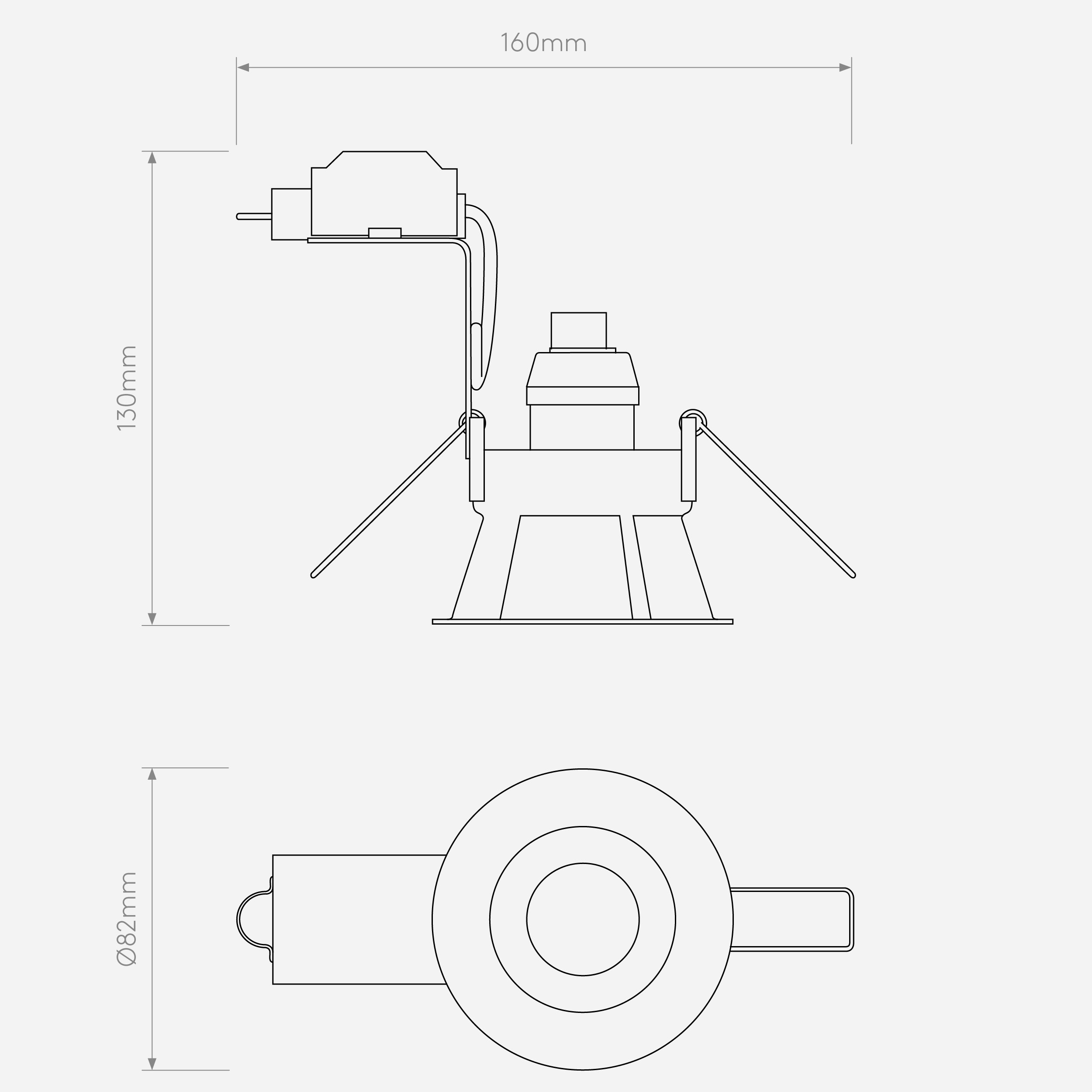 Astro Minima Slimline Square regolabile a prova di fuoco, downlight da interno in nero opaco - progettato in Gran Bretagna - dimmerabile LED GU10-1249043
