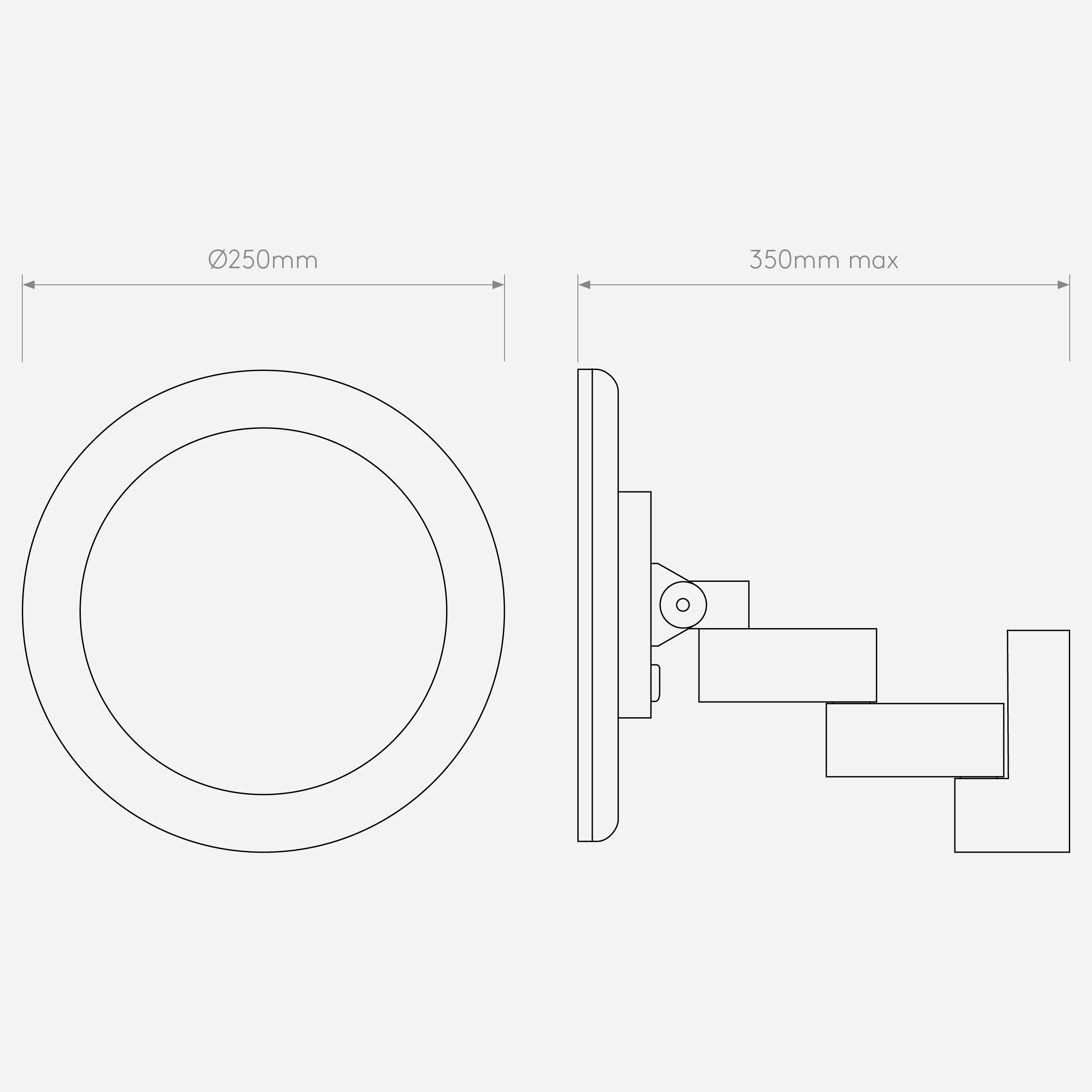 Niimi Round LED Bathroom Mirror, Polished Chrome | Astro