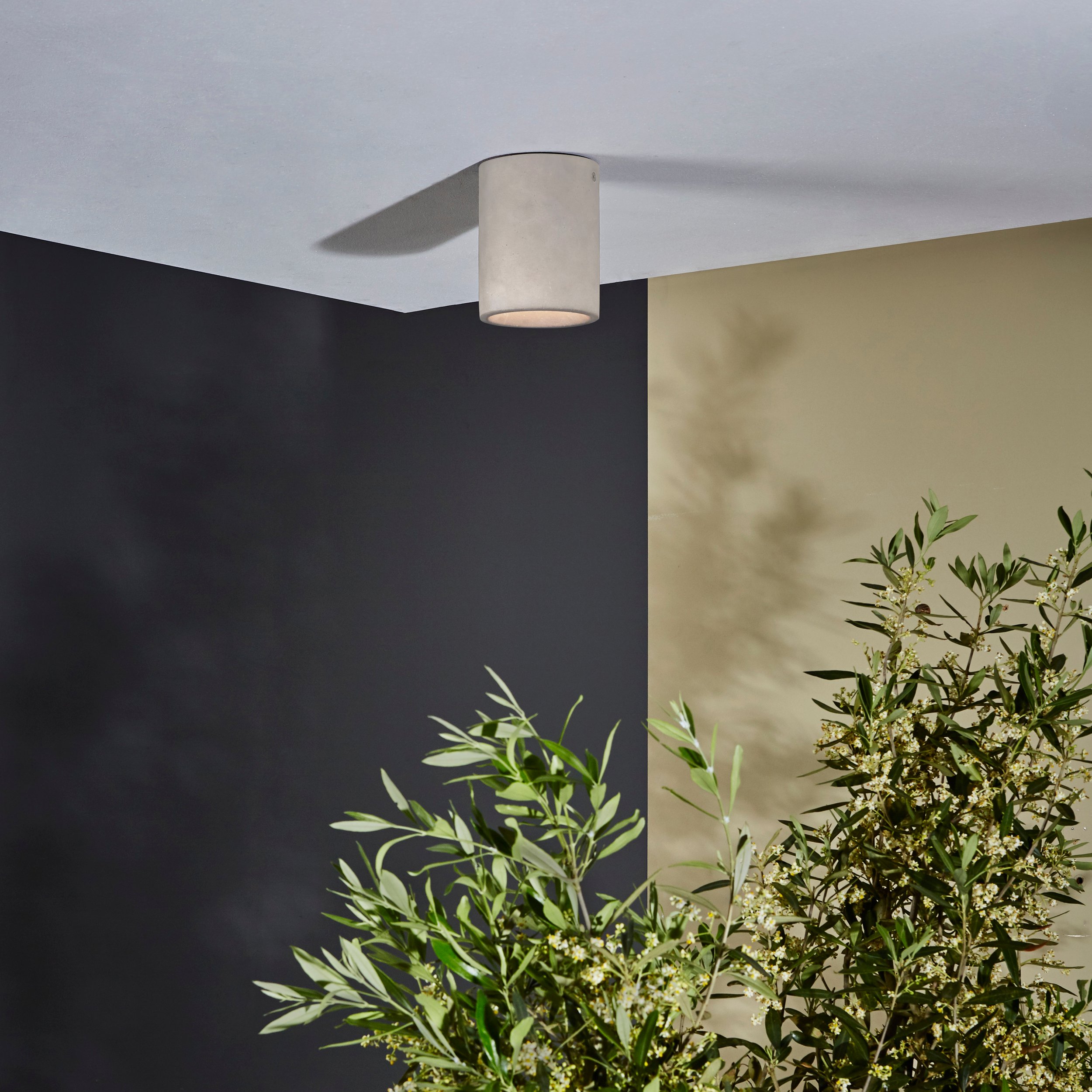 Kos Round 140 Coastal Downlight, Matt Concrete | Astro