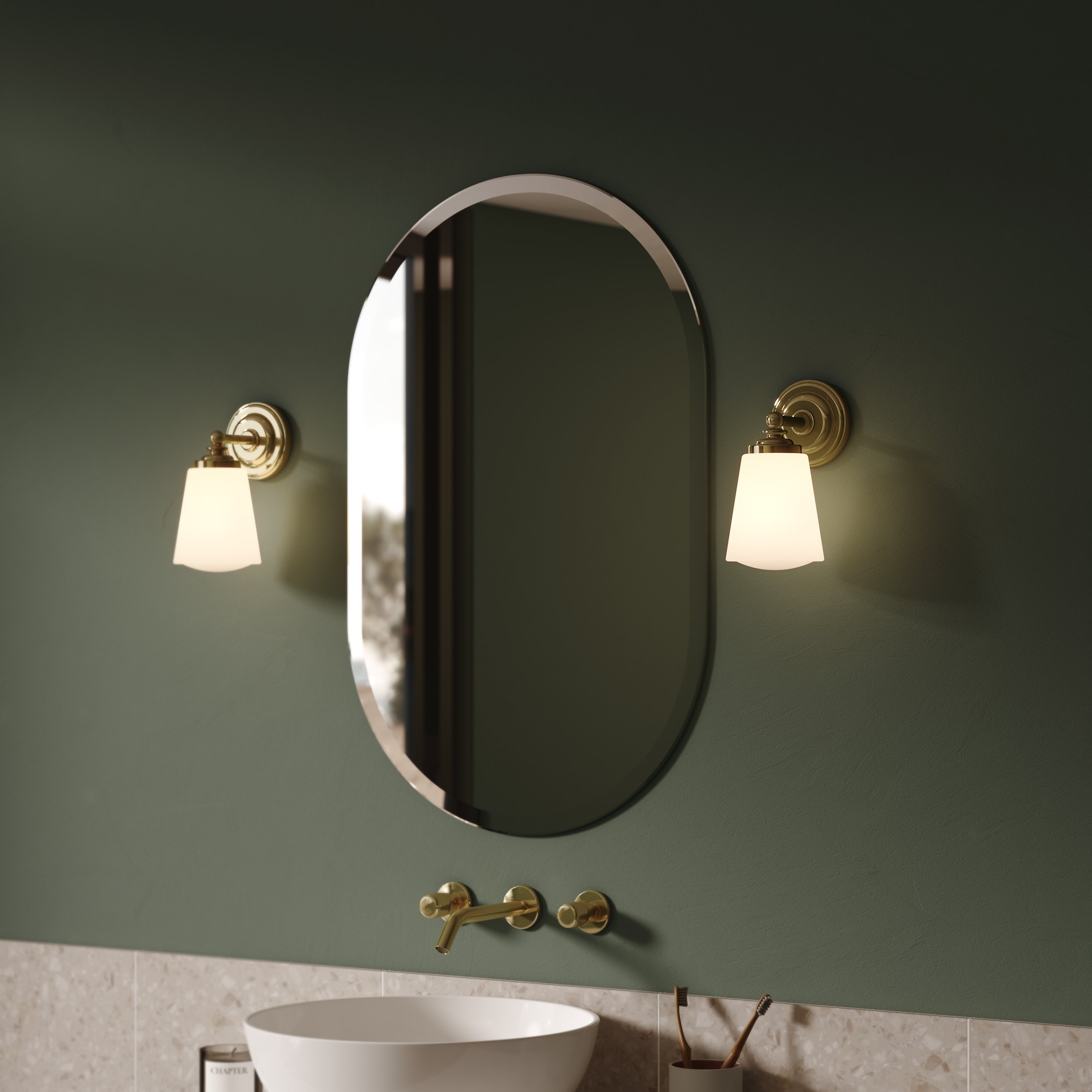 SCAN Effetti Per Toilette In Ottone Lucido, Adesivi, 200 X 50 Mm, Per Uso Interno Ed Esterno
