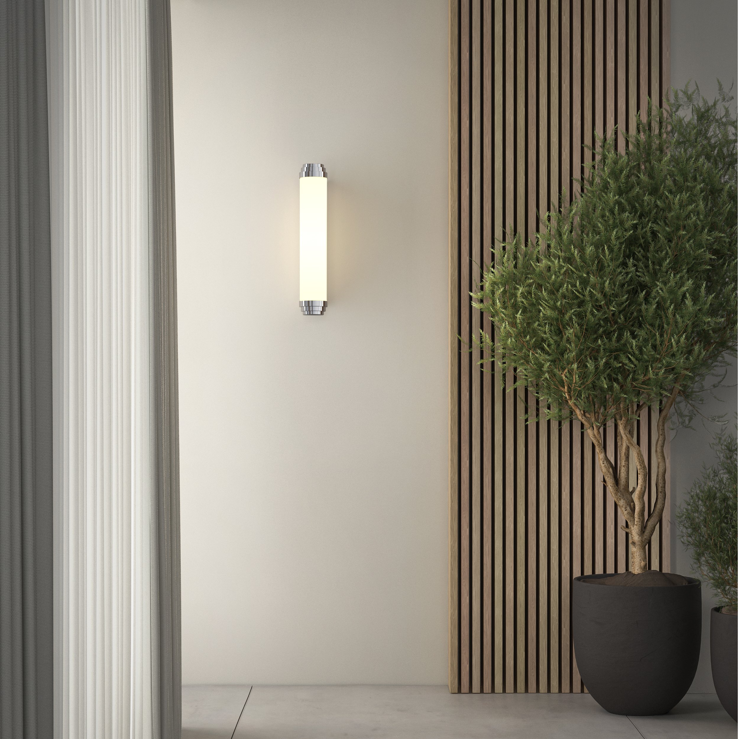Canal Lumineux Paulmann Linion 0,5m - 8,5W, 3000K Blanc Chaud - Chrome Mat - Système Modulaire Zigbee