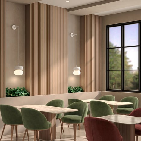 Duo 210 Pendant (4005115) in Matt Nickel - Insitu Image 2