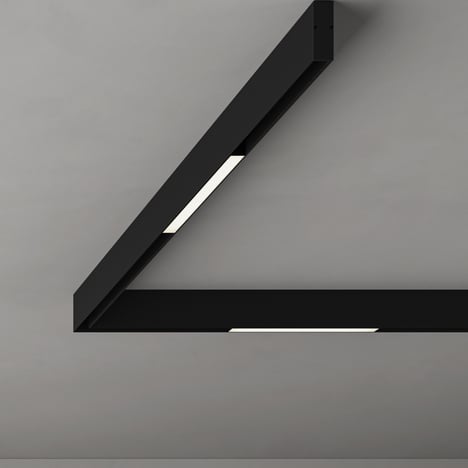 Linear 300 Fixed 48V Track DALI (1521003) in Matt Black - Insitu Image 1