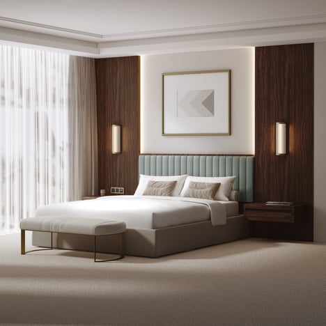 Versailles 400 Phase Dimmable 2700K (1380108) in Matt Gold - Insitu Image 1
