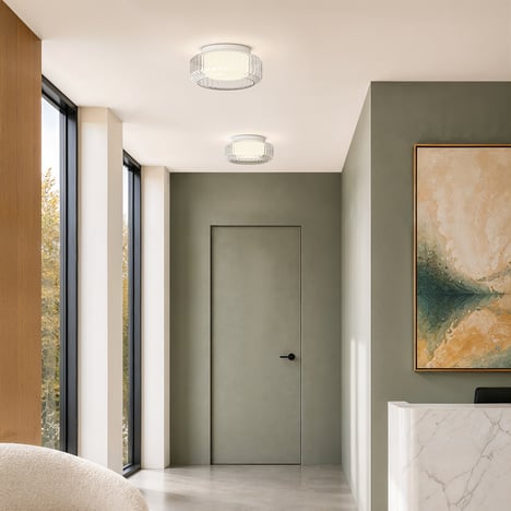 Toro Ceiling 385 (1461004) in Clear Glass - Insitu Image 1