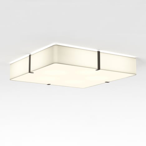 Elba Square 700 Shade (5042026) in White Fabric - Product Image 1