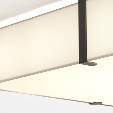 Elba Square 700 Shade (5042026) in White Fabric - Product Image 3