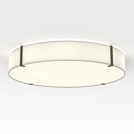 Elba Round 800 Shade (5042028) in White Fabric - Product Image 1