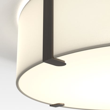 Elba Round 450 Shade (5042020) in White Fabric - Product Image 2