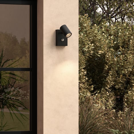 Bayville Single Spot Sensor (1401025) in Textured Black - Insitu Image 1