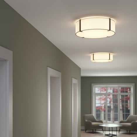 Ceiling Base 410 LED DALI (1462018) in Matt White - Insitu Image 1