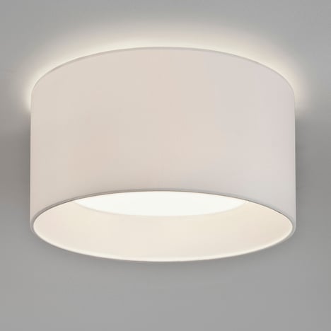 4-Way Plate (1296002) in Bianco Opaco with Bevel Round 600 (5021001) in Tessuto Bianco