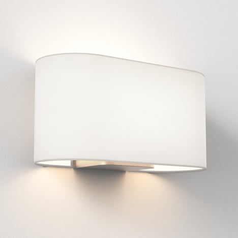 Venn Wall (1433007) in Matt Nickel with Stadium 160 (5043002) in White Fabric