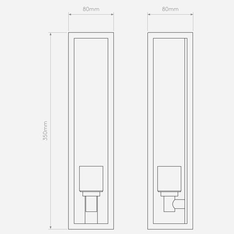 Harvard Wall (1402019) in Bronze - Technical Drawing