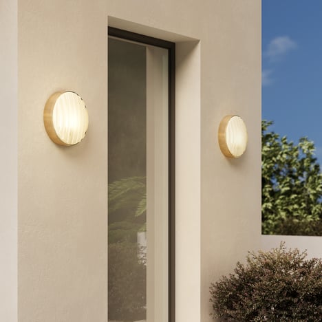 Montreal Round 300 Coastal (1032018) in PVD Brushed Brass - Insitu Image 2