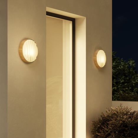 Montreal Round 300 Coastal (1032018) in PVD Brushed Brass - Insitu Image 3