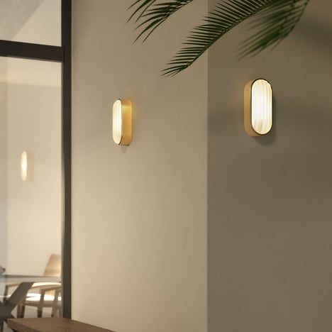 Montreal Oval (1032019) in PVD Brushed Brass - Insitu Image 3