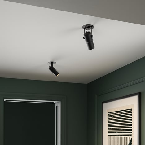 Stage Recessed (1491001) in Matt Black - Insitu Image 1