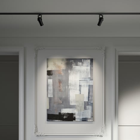 Stage Track (1491003) in Matt Black - Insitu Image 1
