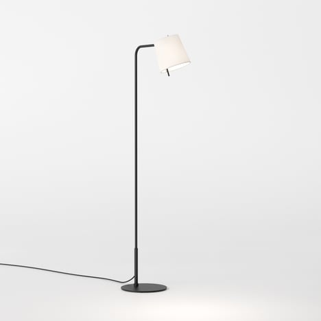 Mitsu Floor (1394059) in Matt Black with Cone 173 (5018031) in White Fabric