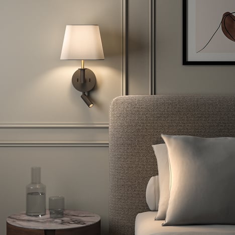Soft Square 200 Shade (2 Pack) (5050002) in White Fabric - Insitu Image 1
