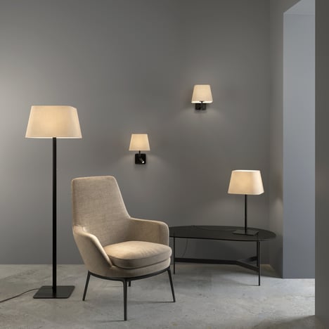 Soft Square 200 Shades (2 Pack) (5050001) in Putty Fabric - Insitu Image 1