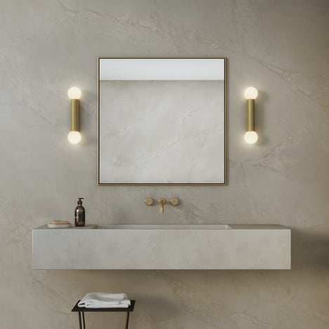 Ortona Twin (1459013) in Matt Brushed Brass - Insitu Image 1