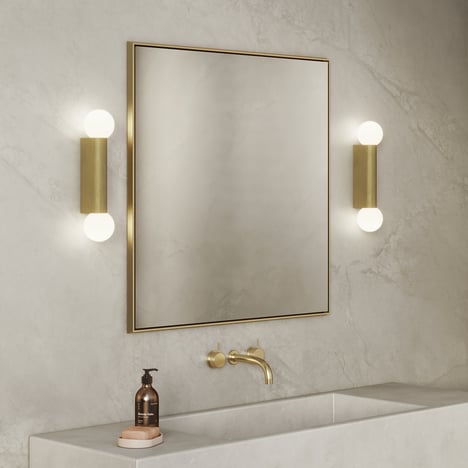 Ortona Twin (1459013) in Matt Brushed Brass - Insitu Image 2