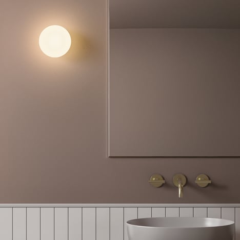 Zeppo Wall (1176053) in Matt Brushed Brass - Insitu Image 1
