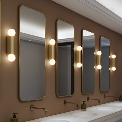 Ortona Twin (1459013) in Matt Brushed Brass - Insitu Image 3