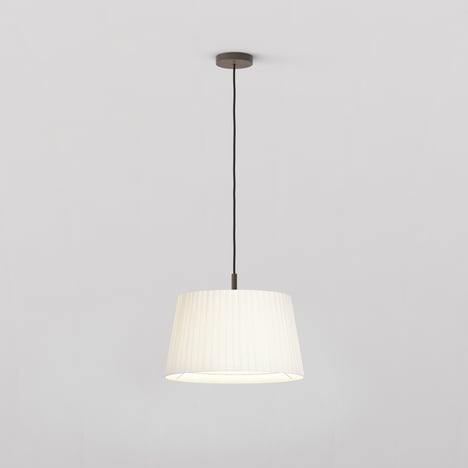 Tapered Round 400 Pleated Pendant (4005179) in Bronzo - Prodotto Image 1