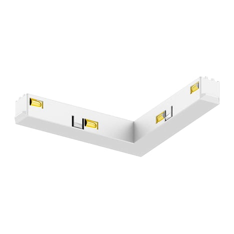 48V Track Corner Connector (6038016) in White - Product Image 1