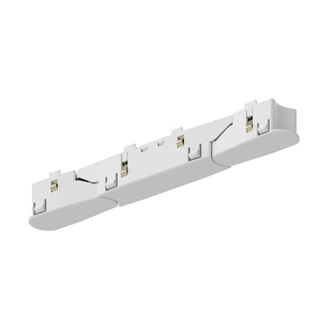 48V Track Articulated Connector (6038018) in White - Product Image 1