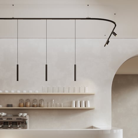 Can 30 Pendant 48V Track DALI (1396044) in Matt Black - Insitu Image 2
