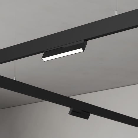 Linear 275 Adjustable 48V Track DALI (1521001) in Matt Black - Insitu Image 1