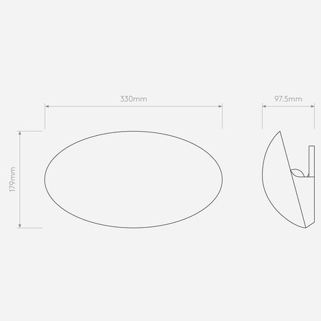Dawn Wall (1519001) in Gips - Technical Drawing