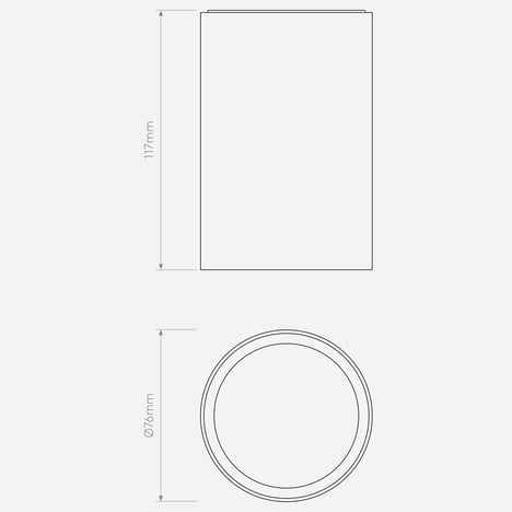 Tallinn Surface (1516003) in Anthracite - Technical Drawing