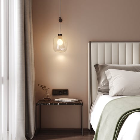 Pendant Suspension Kit 3 (1184009) in Matt Black - Insitu Image 4
