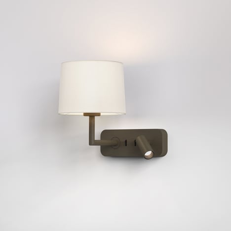 Side by Side (1406033) in Bronze with Tapered Drum 177 (5013001) in White Fabric