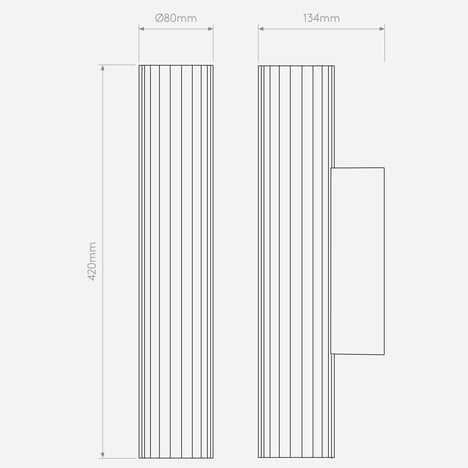 io 420 2700K (1409072) in Matt Gold - Technical Drawing