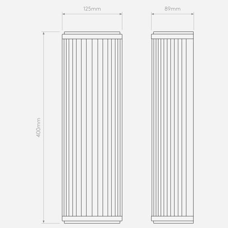Versailles 400 Phase Dimmable 2700K (1380108) in Matt Gold - Technical Drawing
