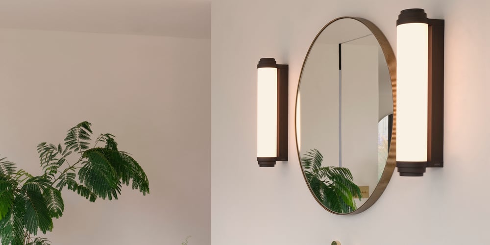 Astro's Burlington bathroom wall lights