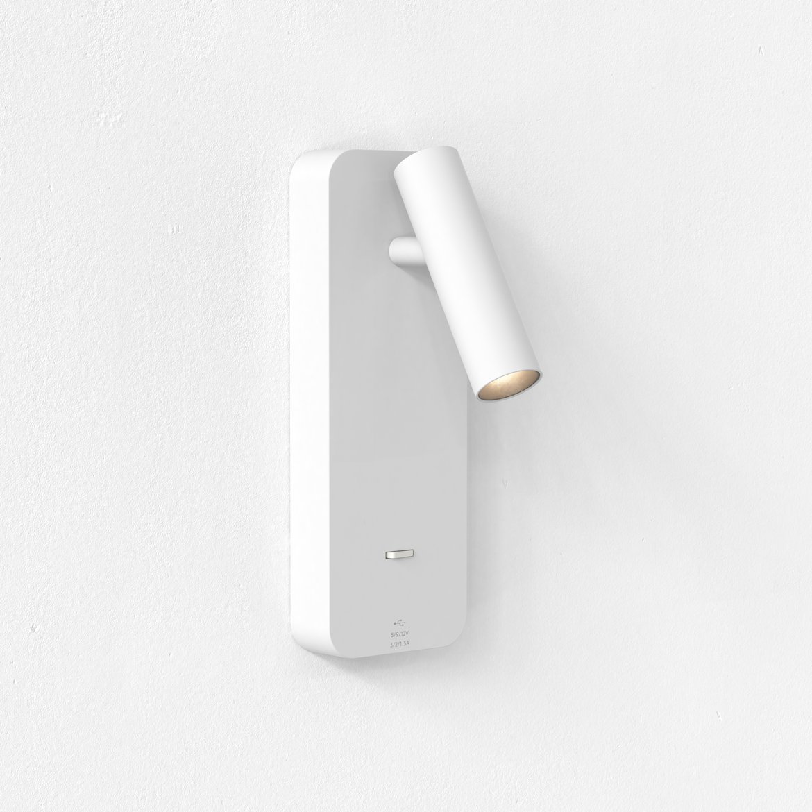 Enna Surface (USB A+C) Reading Light, Matt White | Astro