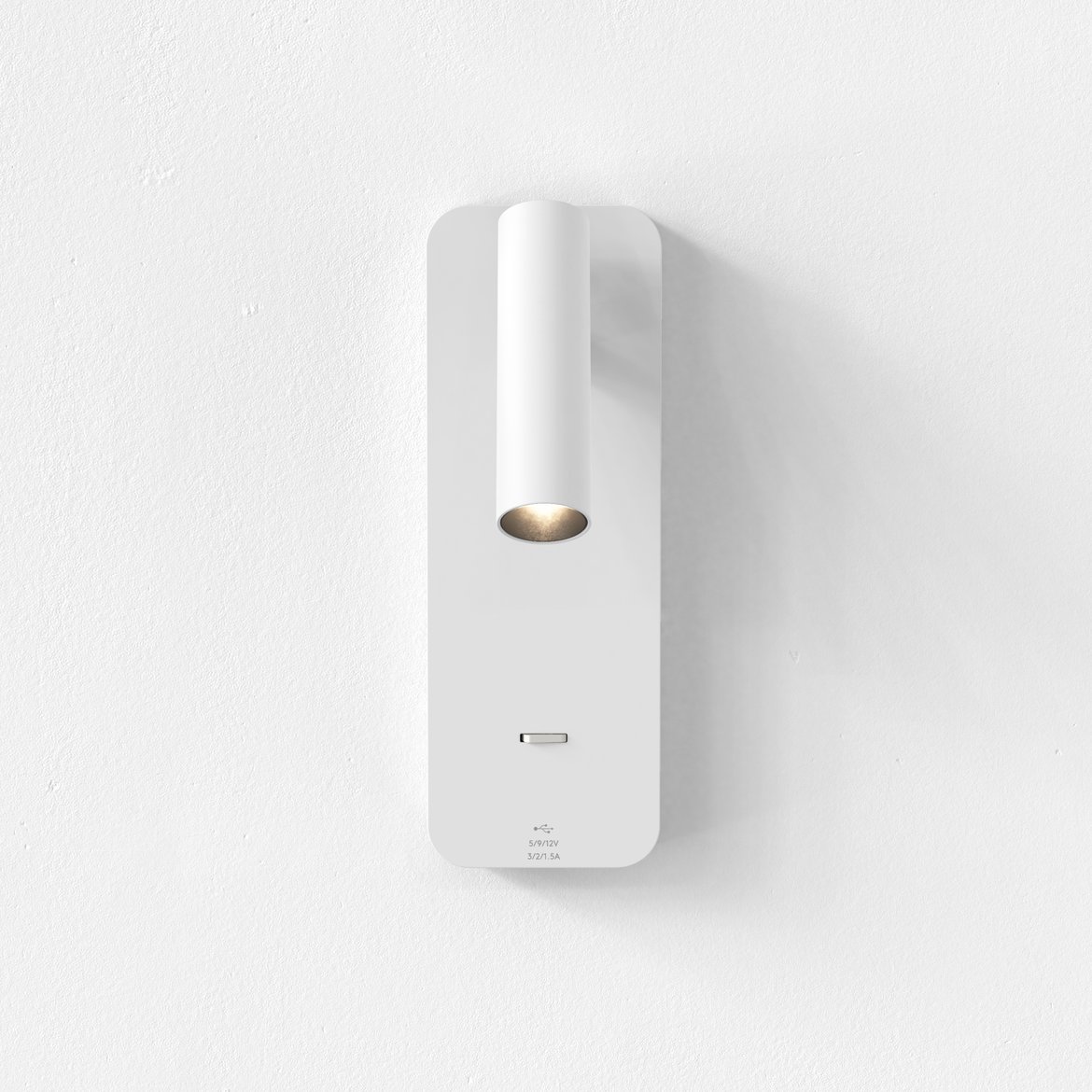 Enna Surface (USB A+C) Reading Light, Matt White | Astro