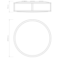 Mashiko 300 Round  (1121043) in Bronze - Technical Drawing Thumbnail