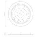 Ceiling Base 410 LED Phase (1462015) in Matt White - Technical Drawing Thumbnail