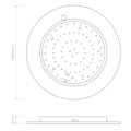 Ceiling Base 460 LED Phase (1462016) in Matt White - Technical Drawing Thumbnail