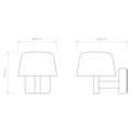 Nomad Lantern (1484015) in Textured Black - Technical Drawing Thumbnail