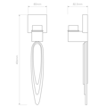 Gaudi (1385003) in Bronze - Technical Drawing Thumbnail